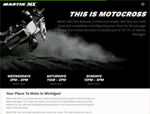 Tablet Screenshot of martinmxpark.com